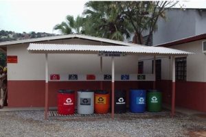 Coleta seletiva realizada no canteiro